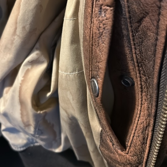 ´Bomber pilot Avirex brown 1987 leather jacket with bomber pilot lining size 44 - Picture 14 of 17